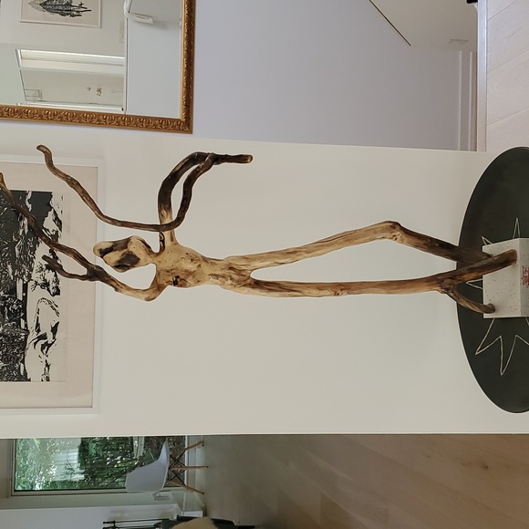 Al One Piece Wood Sculpture - Picture 2 of 12
